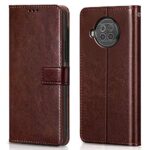 Shock Proof Flip Cover Back Case for Mi 10I 5G | Magnetic Wallet Leather Case with Stand