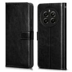 Shock Proof Flip Cover Back Case for Realme Narzo 70 | Magnetic Wallet Leather Case with Stand