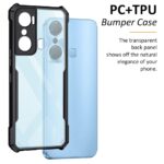 TPU+PC Shock Proof Clear Protective Back Case for Infinix Hot 12 Pro-Airedge Technology, 360 Degree Camera Protection, Transparent Hybrid Back Case Mobile Cover-Black - Image 4