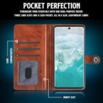 Shock Proof Flip Cover Back Case for Vivo V30 Pro | Magnetic Wallet Leather Case with Stand - Image 6