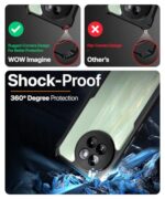 Shock Proof Clear Protective Back Case for Xiaomi 14 Civi 5G AirEDGE Technology | 360 Degree Camera Protection | Transparent Hybrid Back Case Mobile Cover Black - Image 5