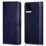 Shock Proof Flip Cover Back Case for Vivo V20 | Magnetic Wallet Leather Case with Stand