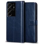 Shock Proof Flip Cover Back Case for Samsung Galaxy S23 Ultra 5G | Magnetic Wallet Leather Case with Stand - Image 3