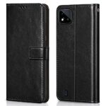 Shock Proof Flip Cover Back Case for Realme C11 2021 | Magnetic Wallet Leather Case with Stand