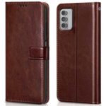 Shock Proof Flip Cover Back Case for Nokia G42 5G | Magnetic Wallet Leather Case with Stand