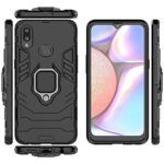 kelpuj Shock Proof Back Case Mobile Cover for Samsung Galaxy A10s | Galaxy M01s (Armor | Hybrid PC + TPU | Full Protection with Ring Holder Kickstand | Carbon Black) - Image 5