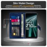 Shock Proof Flip Cover Back Case for Vivo T4 Lite 5G | Magnetic Wallet Leather Case with Stand - Image 5