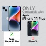 Back Cover for Apple iPhone 14 Plus | Ultra Slim Soft Rubberised Case | Inner Velvet Fabric Lining | Matte Silicone Flexible Mobile Case | Camera Protection - Black - Image 2