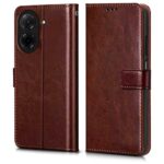 Shock Proof Flip Cover Back Case for Redmi A5 | Magnetic Wallet Leather Case with Stand