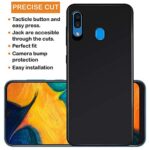 kelpuj Ultra Slim Flexible Shockproof with Camera Protective Bump Edge to Edge 360 Degree Protection Slim Matte Soft Back Case Cover for Samsung Galaxy A20/A30/M10s (Pitch Black) - Image 5