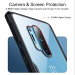 Shock Proof Clear Protective Back Case for OnePlus 8 Pro - AirEDGE Technology | 360 Degree Camera Protection | Transparent Hybrid Back Case Mobile Cover for OnePlus 8 Pro - Black - Image 4