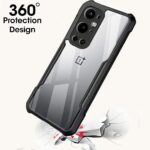 Polycarbonate Shockproof Crystal Clear OnePlus 9 Pro 5G Back Cover 360 Degree Protection Protective Design Transparent Bumper Back Cover for 1+ OnePlus 9 Pro 5G (Black) - Image 3