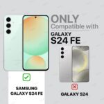 Transparent Back Cover Case Compatible with Samsung Galaxy S24 FE Shockproof TPU Silicone Mobile Cover with Raised Bumps for Full Body & Camera Protection Clear/Transparent - Image 2