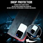 Shock Proof Flip Cover Back Case for Vivo V30 Pro | Magnetic Wallet Leather Case with Stand - Image 5