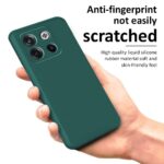 Back Cover for 1+ OnePlus 10T 5G | Ultra Slim Soft Rubberised Case | Inner Velvet Fabric Lining | Matte Silicone Flexible Mobile Case | Camera Protection - Green - Image 4
