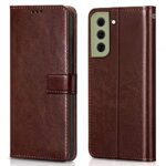 Shock Proof Flip Cover Back Case for Samsung Galaxy S21 Fe 5G | Magnetic Wallet Leather Case with Stand