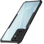 Shock Proof Clear Back Case Mobile Cover for Samsung Galaxy F23 5G (Hard | Hybrid PC + TPU | Full Armour Device & Camera Protection | Black) - Image 2