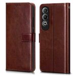Shock Proof Flip Cover Back Case for 1+ Oneplus Nord Ce 4 5G | Magnetic Wallet Leather Case with Stand