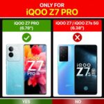 Shock Proof Back Case Mobile Cover for iQOO Z7 Pro | Vivo T2 Pro 5G | Back Cover Case (Tough Armor | Hybrid PC + TPU | Ring Holder & in-Built Kickstand | Black) - Image 3