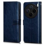 Shock Proof Flip Cover Back Case for Vivo X200 5G | Magnetic Wallet Leather Case with Stand
