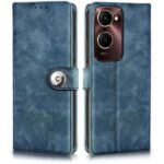 Shock Proof Flip Cover Back Case for Iqoo Z9 Lite | Magnetic Wallet Leather Case with Stand