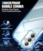 Ultra-Hybrid Clear Back Case Cover Designed for Samsung Galaxy A05S 5G | Galaxy M14 4G | Sleek Hard Back | Cushion Edge Technology Shockproof Drop & Camera Protection Bump Transparent - Image 7