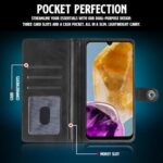 Shock Proof Flip Cover Back Case for Samsung Galaxy M15 5G Prime Edition | Magnetic Wallet Leather Case with Stand - Image 7