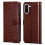 Shock Proof Flip Cover Back Case for 1+ Oneplus Nord Ce 5 5G | Magnetic Wallet Leather Case with Stand