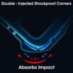 Shock Proof Clear Back Case Mobile Cover for Motorola Moto G60 | G40 Fusion (Hard | Hybrid PC + TPU | Full Armour Device & Camera Protection | Black) - Image 5