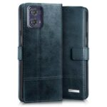 Shock Proof Flip Cover Back Case for Motorola Moto G73 5G | Magnetic Wallet Leather Case with Stand - Image 3