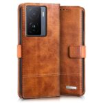 Shock Proof Flip Cover Back Case for Iqoo Z7 5G | Magnetic Wallet Leather Case with Stand - Image 3