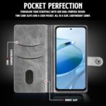 Shock Proof Flip Cover Back Case for Mi Redmi 12 5G | Magnetic Wallet Leather Case with Stand - Image 6