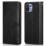 Shock Proof Flip Cover Back Case for Xiaomi Mi 11 Lite Ne 5G | Magnetic Wallet Leather Case with Stand