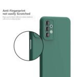 Ultra Slim Soft Rubberised BackCover Case for Samsung Galaxy A23 4G | Galaxy A23 5G | Inner Velvet Fabric Lining | Matte Silicone Flexible Camera Protection Back Cover - Green - Image 3