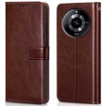 Shock Proof Flip Cover Back Case for Realme Narzo 60 5G | Magnetic Wallet Leather Case with Stand