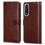 Shock Proof Flip Cover Back Case for 1+ Oneplus Nord 5 | Magnetic Wallet Leather Case with Stand