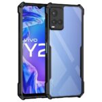 Shock Proof Clear Back Case Mobile Cover for Vivo Y21 | Y21S | Y33s (Hard | Hybrid PC + TPU | Full Armour Device & Camera Protection | Black) - Image 2