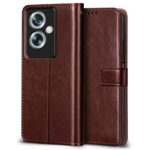 Shock Proof Flip Cover Back Case for Oppo A79 5G | Magnetic Wallet Leather Case with Stand - Image 5