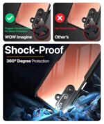 Shock Proof Clear Protective Back Case for Samsung Galaxy M36 5G | Samsung Galaxy F36 5G- AirEDGE Technology | 360 Degree Camera Protection | Transparent Hybrid Mobile Cover - Black - Image 5