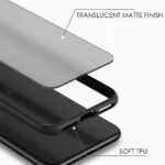 Back Case Cover for Realme V13 5G | Smoke Matte Cover Protective Shockproof Hard Mobile Case for Realme V13 5G (Black)