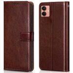 Shock Proof Flip Cover Back Case for Samsung Galaxy A04 | Magnetic Wallet Leather Case with Stand