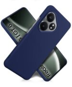 kelpuj Slim Frameless Back Cover for Realme GT 6T 5G | Realme GT 6 | Ultra Thin Lightweight Design & Camera Protection | Soft Matte Silicone Flexible Mobile Case (Blue) - Image 4