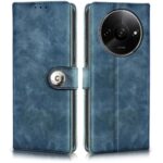 Shock Proof Flip Cover Back Case for Mi Redmi A3 | Magnetic Wallet Leather Case with Stand