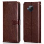 Shock Proof Flip Cover Back Case for Nokia C20 Plus | Magnetic Wallet Leather Case with Stand