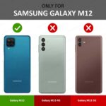 Bumper Back Cover for Samsung Galaxy M12 / A12 / F12 (TPU, Poly Carbonate | Smoked Black) - Image 2