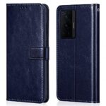 Shock Proof Flip Cover Back Case for Vivo X70 Pro 5G | Magnetic Wallet Leather Case with Stand