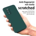Back Cover for Samsung Galaxy S20 FE 5G | Ultra Slim Soft Rubberised Case | Inner Velvet Fabric Lining | Matte Silicone Flexible Mobile Case | Camera Protection - Green - Image 8