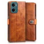 Shock Proof Flip Cover Back Case for Motorola Moto G05 | Magnetic Wallet Leather Case with Stand - Image 5