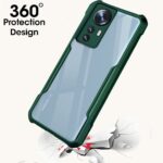 TPU+PC Crystal Clear Xiaomi 12 Pro 5G Back Cover Case | 360 Degree Protection | Shock Proof Design | Transparent Back Cover Case for Mi Xiaomi 12 Pro 5G - Green, Green - Image 2