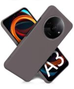 kelpuj Slim Frameless Back Cover for Mi Redmi A3 | Redmi A3X | Poco C61 | Ultra Thin Lightweight Design & Camera Protection | Soft Matte Silicone Flexible Mobile Case (Grey) - Image 3